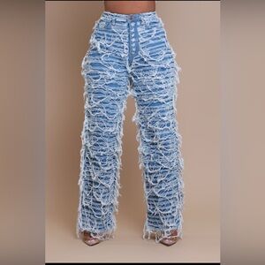 Distressed Denim Jeans